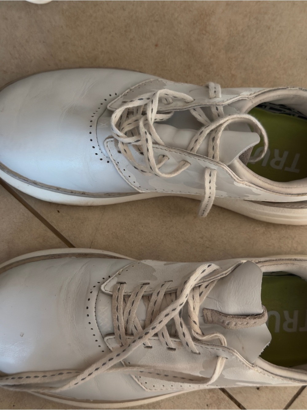 Men's Athletic Lace-Up Sneakers in White